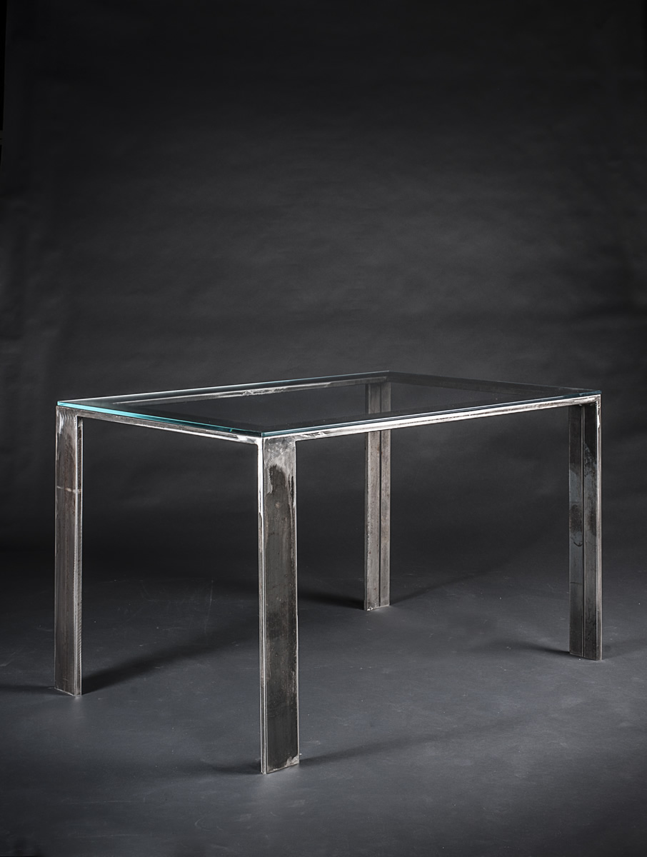 Complementi di arredo design Tavolo rettangolare con piano in cristallo OdF